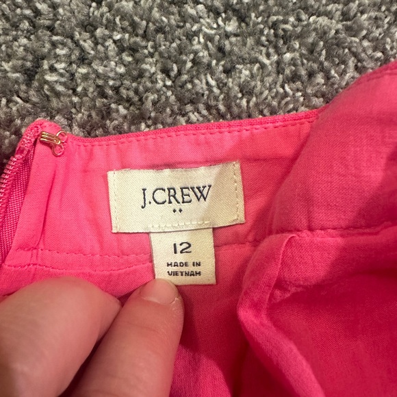 Jcrew Linen Button Skirt - Picture 2 of 6